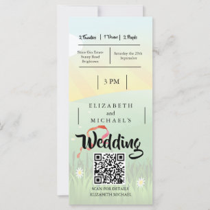 Modern Rustic Festival Wedfest QR Mariage
