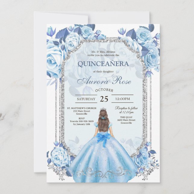 Modern Rustic Quinceanera Invitation (Devant)