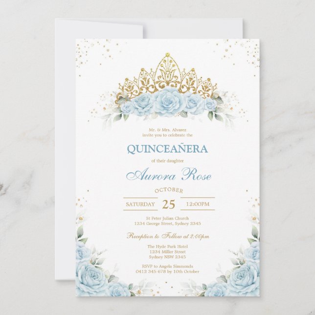 Modern Rustic Quinceanera Invitation (Devant)