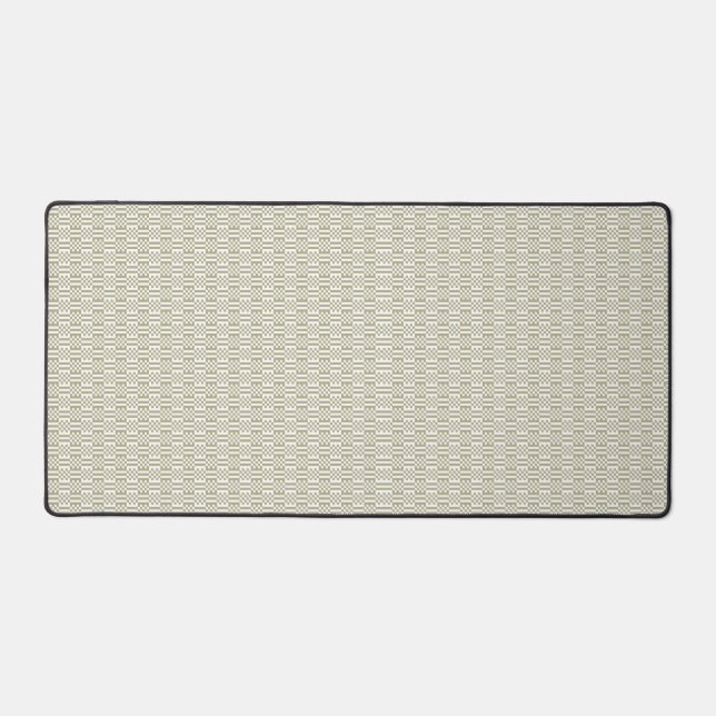 Modern Sage Green Geometric Large Desk Mat (Recto)