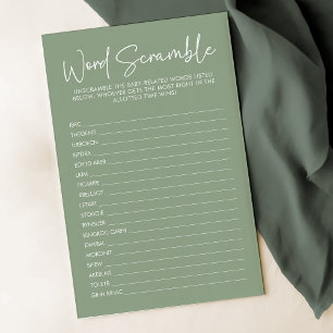 Modern Sage Oh Baby Simple Word Scramble Jeu