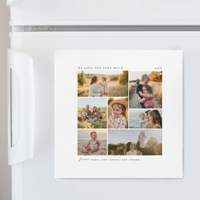 Modern Simple 7 Photo Collage Christmas (Créateur téléchargé)