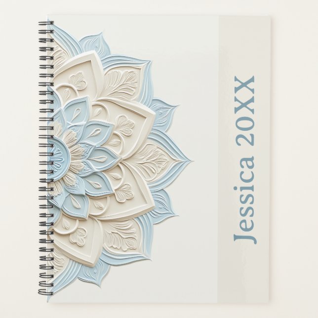 Modern Simple Pretty Colorful Cute Mandala Planner (Devant)