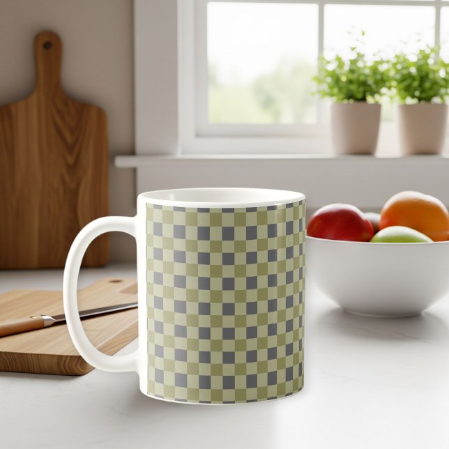 Modern Square Pattern Mug (Créateur téléchargé)