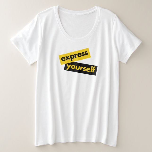 Modern, vibrant, bold graphic of Express Yourself (Design devant)