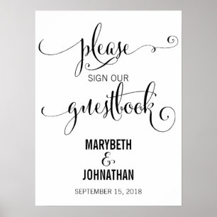 Modern We Do Mariage Script Guides Livre d'or Post