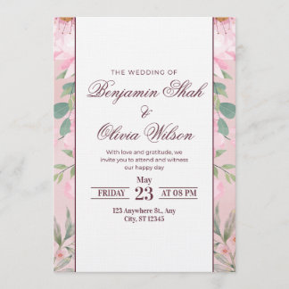 Modern Wedding Invitation | Elegant Romantic