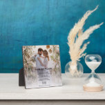 modern wedding photo Song lyrics Plaque<br><div class="desc">Impress your other half with a unique,  personalized gift they'll treasure forever — our custom photo plaque This beautiful,  photo plaque is the perfect way to commemorate your big day and make a heartfelt,  one-of-a-kind anniversary gift.</div>