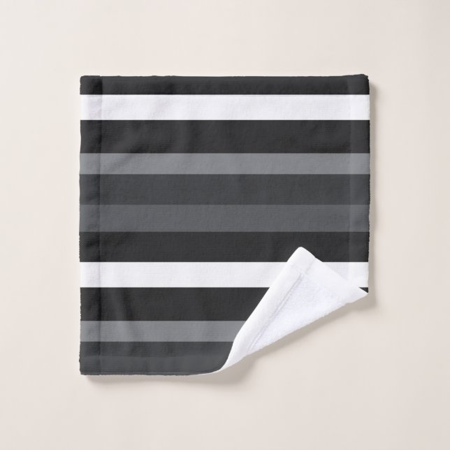 Moderna Linear | Carbone & Obsidienne (Gant de toilette)