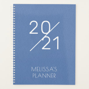 Moderne 2021 Elégant bleu Nom personnalisé