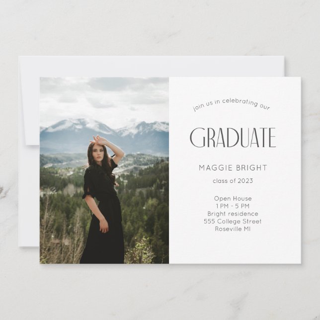 Moderne 2023 diplômé Open House Celebration (Devant)