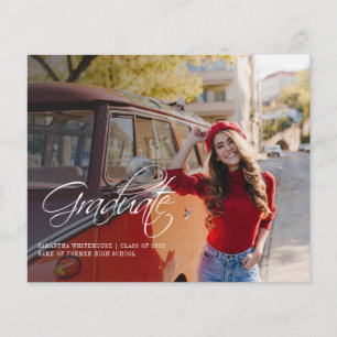 Moderne 2 Photos Grad 2024 Graduation Faire-part