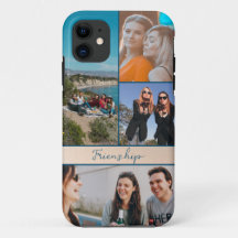 Moderne 4 Photos amis Collage coque iphone
