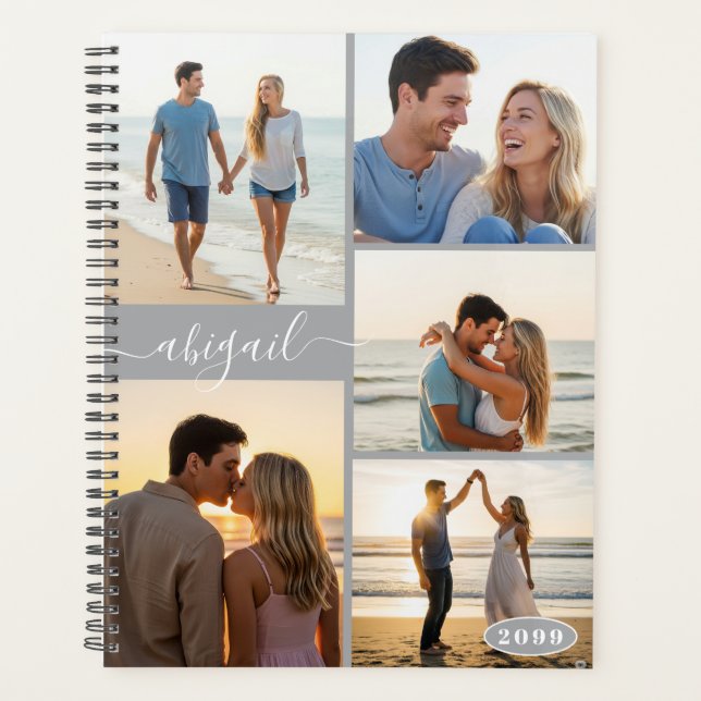 Moderne 5 photo Collage couleur personnalisée (Devant)