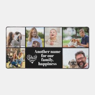 Moderne 6 Photo Collage et Texte Personnalisé Mono