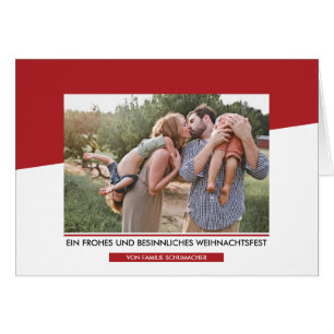 Moderne a écrit Weihnachtsfoto-Gruß