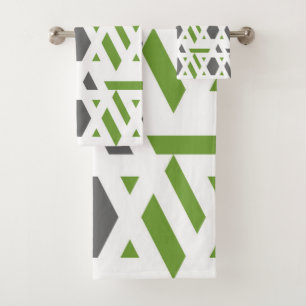 Moderne, abstrait, gris, vert olive, blanc