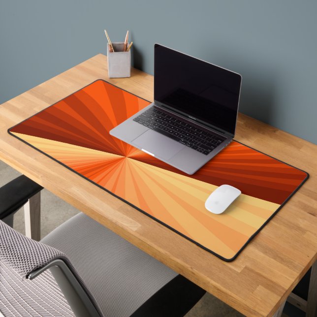 Moderne Abstrait Orange Rouge Vanille Graphique Fr (Bureau 2)
