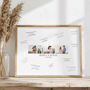 Moderne affiche de signature de 3 photos pour les