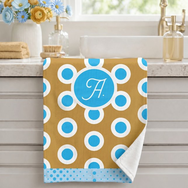 Moderne anneau à motif circulaire bleu clair or bl (Créateur téléchargé)
