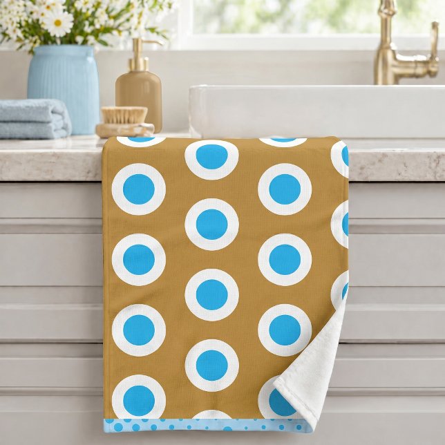 Moderne anneau à motif circulaire bleu clair Or bl (Créateur téléchargé)