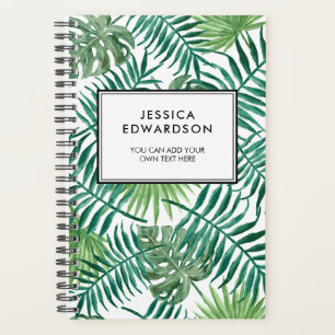 Moderne aquarelle tropicale feuilles personnalisé