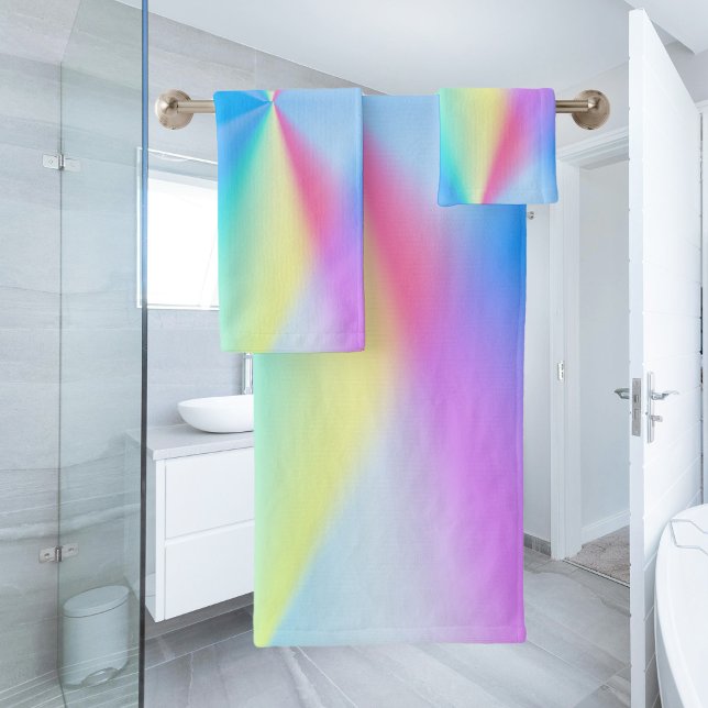 Moderne arc-en-ciel pastel iridescent coloré (Créateur téléchargé)