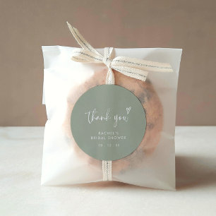 Moderne autocollant de remerciement de Baby Shower