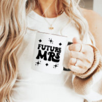Moderne Avenir Rétro Mme Fiançailles Café Mug