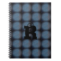 MODERNE BLEU Black CUTE Carnet photo spirale