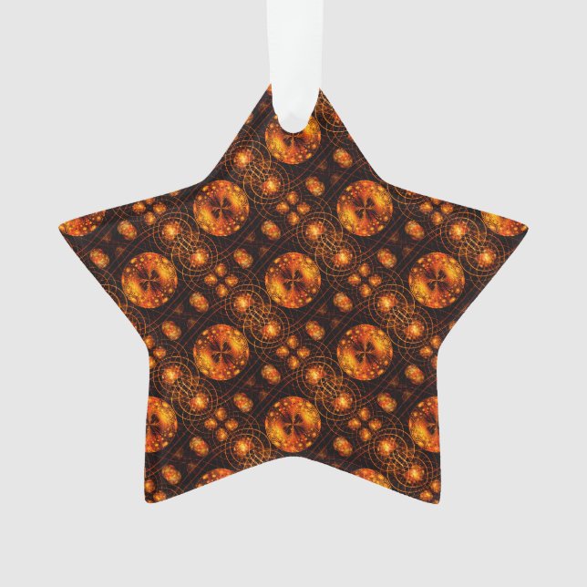 Moderne Bohème Élégant Motif D'art Abstrait Doré # (devant)