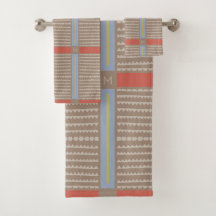 Moderne Boho Ethnique géométrique Multi Khaki