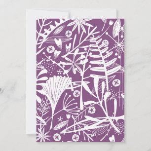Moderne Botatanique Floral Purple