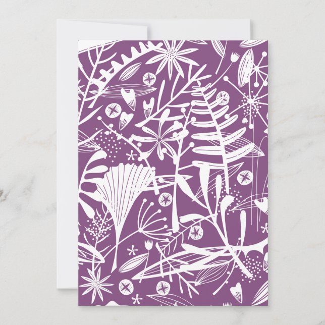 Moderne Botatanique Floral Purple (Devant)