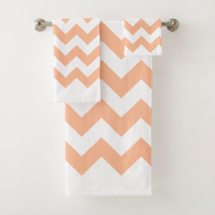 Moderne branché Pastel Peach Chevron