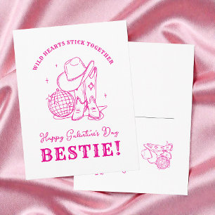 Moderne Carte de la Saint-Valentin Rose pour Meill