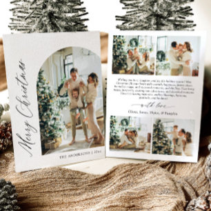 Moderne Carte de Noël Minimaliste avec Arche pour 