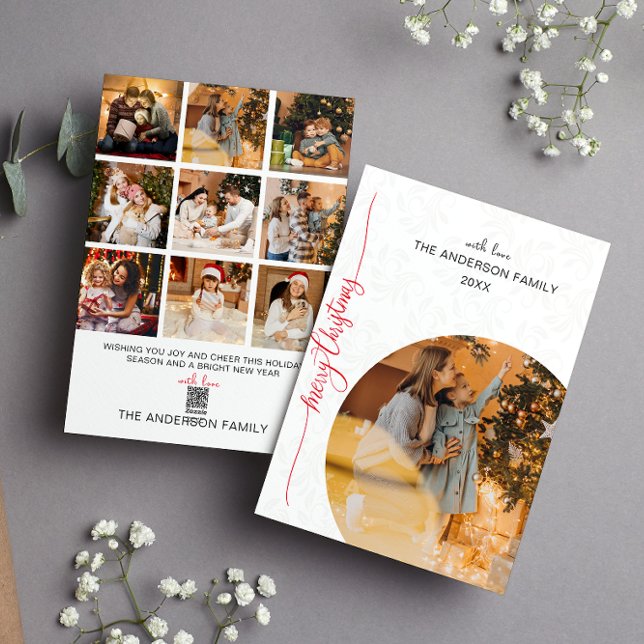 Moderne Carte de Noël Minimaliste Fête (Créateur téléchargé)