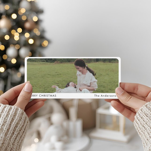 "Moderne Carte de Noël Panoramique Minimaliste Pho (Créateur téléchargé)