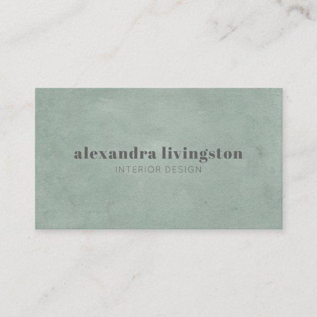 Moderne Carte de Visite Professionnelle Aquarelle  (Devant)