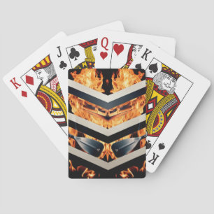 Moderne cartes à jouer minimalistes à triple rayur