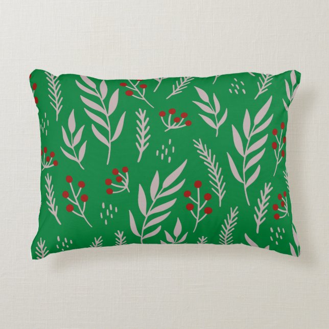 Moderne chic Coussin d'accents floraux (Devant)
