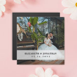 Moderne Chic Minimaliste Couple Photo Mariage Fave<br><div class="desc">Moderne Chic Minimaliste Couple Photo Mariage Faveurs</div>