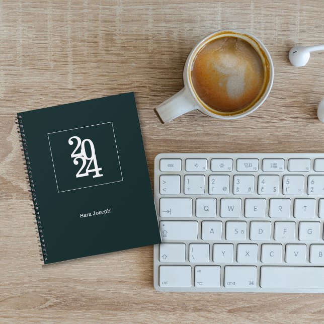 Moderne Chic Vert forêt Mensuel hebdomadaire (Créateur téléchargé)