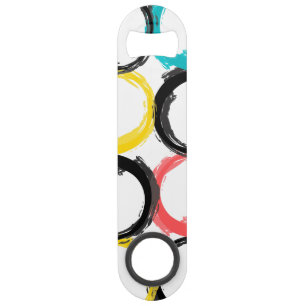 Moderne, coloré, cool, unique, cercles tendance