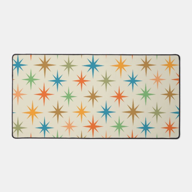 Moderne coloré du milieu du siècle étoile atomique (Recto)