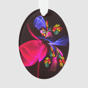 Moderne coloré Floral Abstrait Art Motif #06