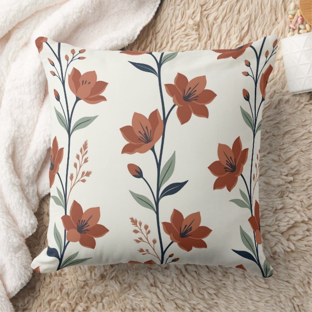 Moderne Coussin de Lancement en Terre Cuite Botani (Couverture)