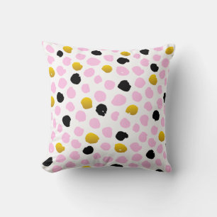 "Moderne Coussin Décoratif Abstrait Sarcelle et Mo