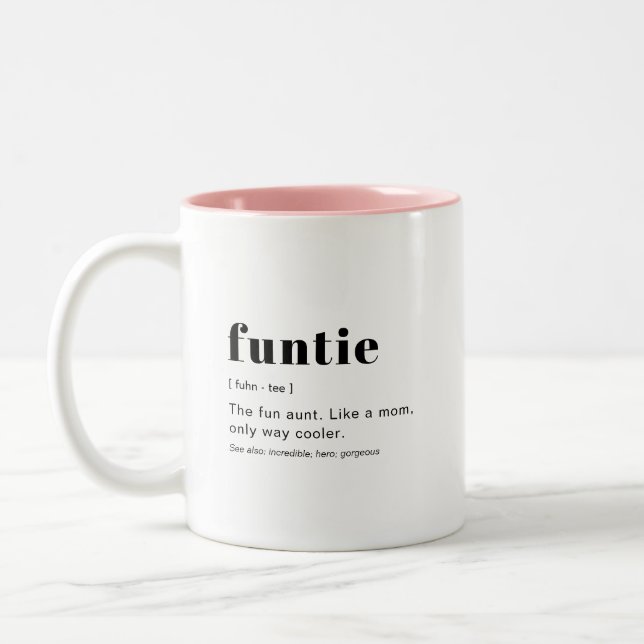 Moderne Cute Définition Funtie Mug (Gauche)